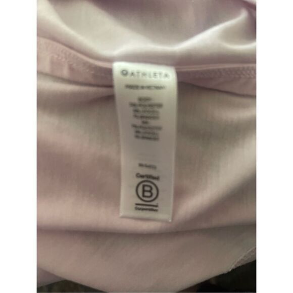 Athleta Womens Light Pink Raglan Sleeve Cowl Neck Tunic Hoodie Size Medium - Picture 16 of 16